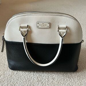 Kate Spade Black and Cream Satchel